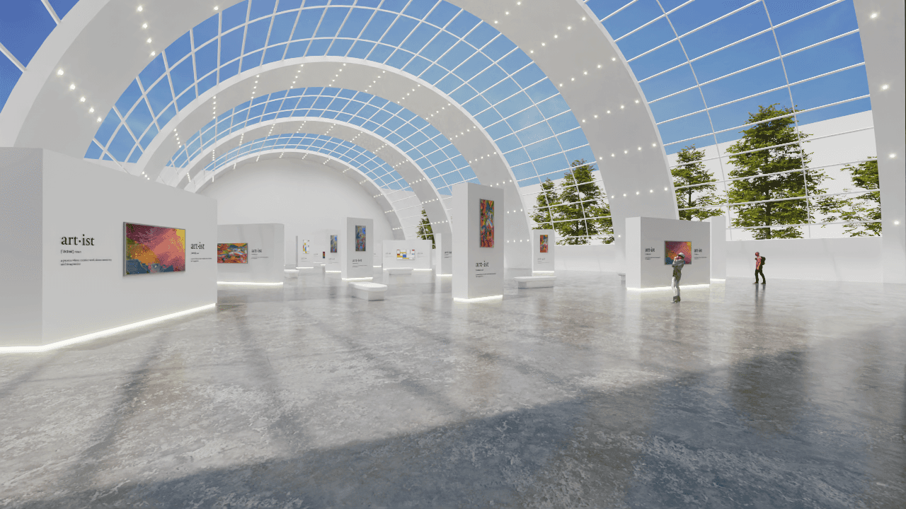 3D render of the Virtual Art Gallery