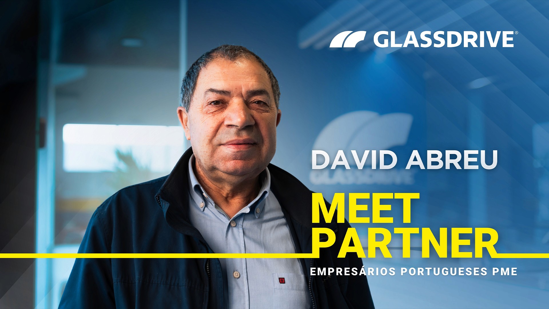 Glassdrive 'Meet Partner' feature portrait of franchise partner