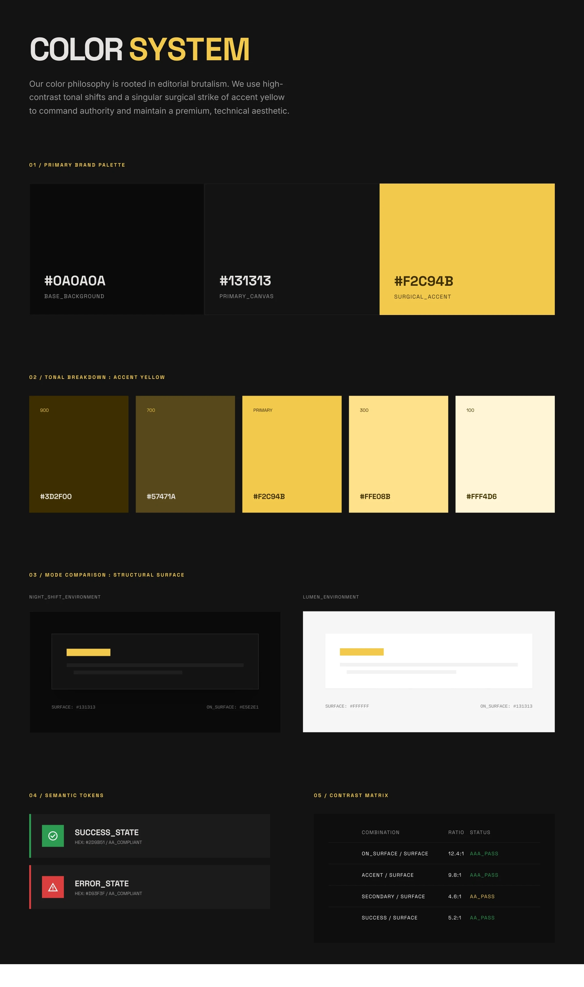 Color System — Stitch AI