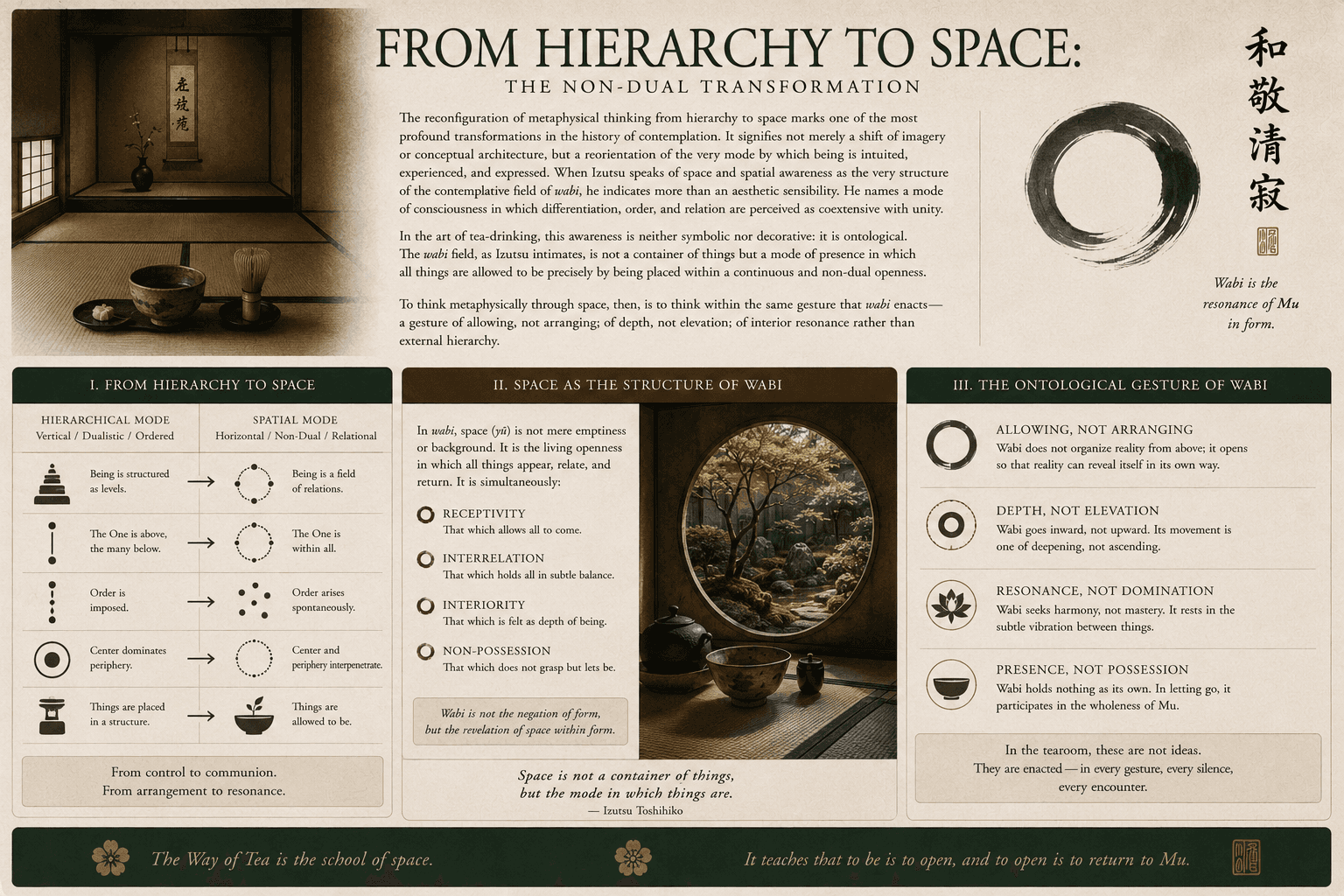 From Hierarchy to Space