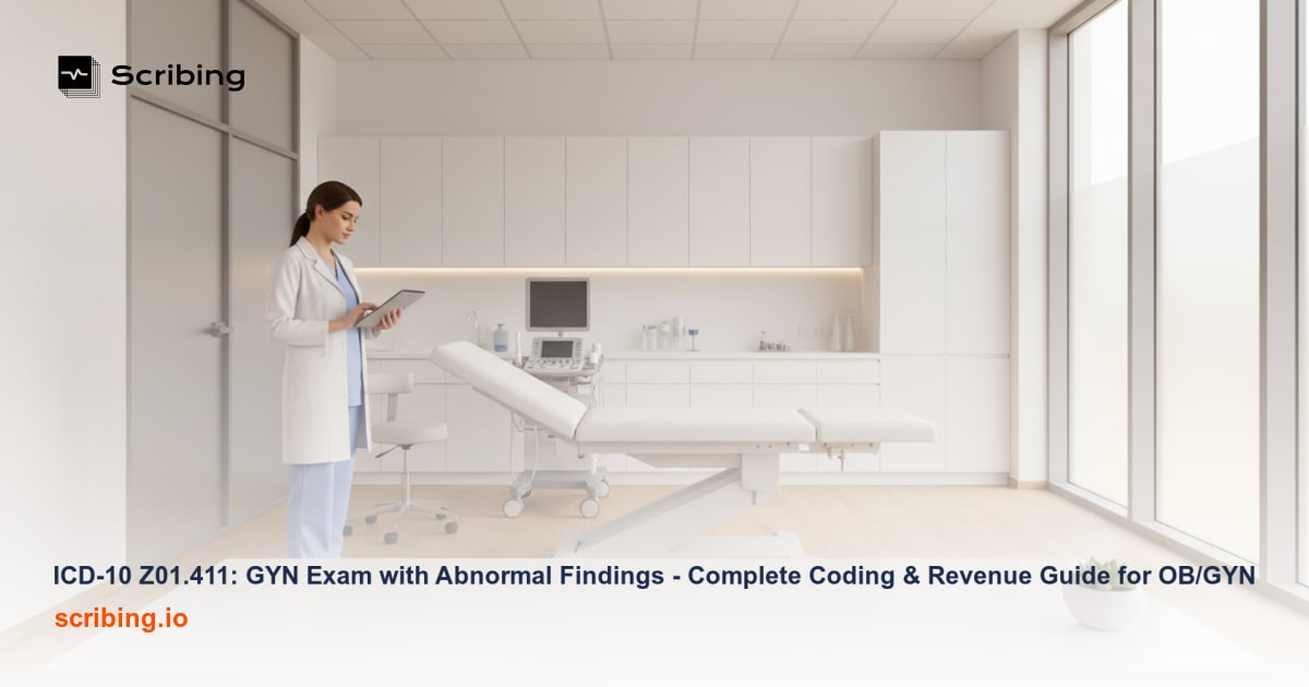 Clinical guide to ICD-10 Z01.411 coding for gynecological exams with abnormal findings in OB/GYN practice