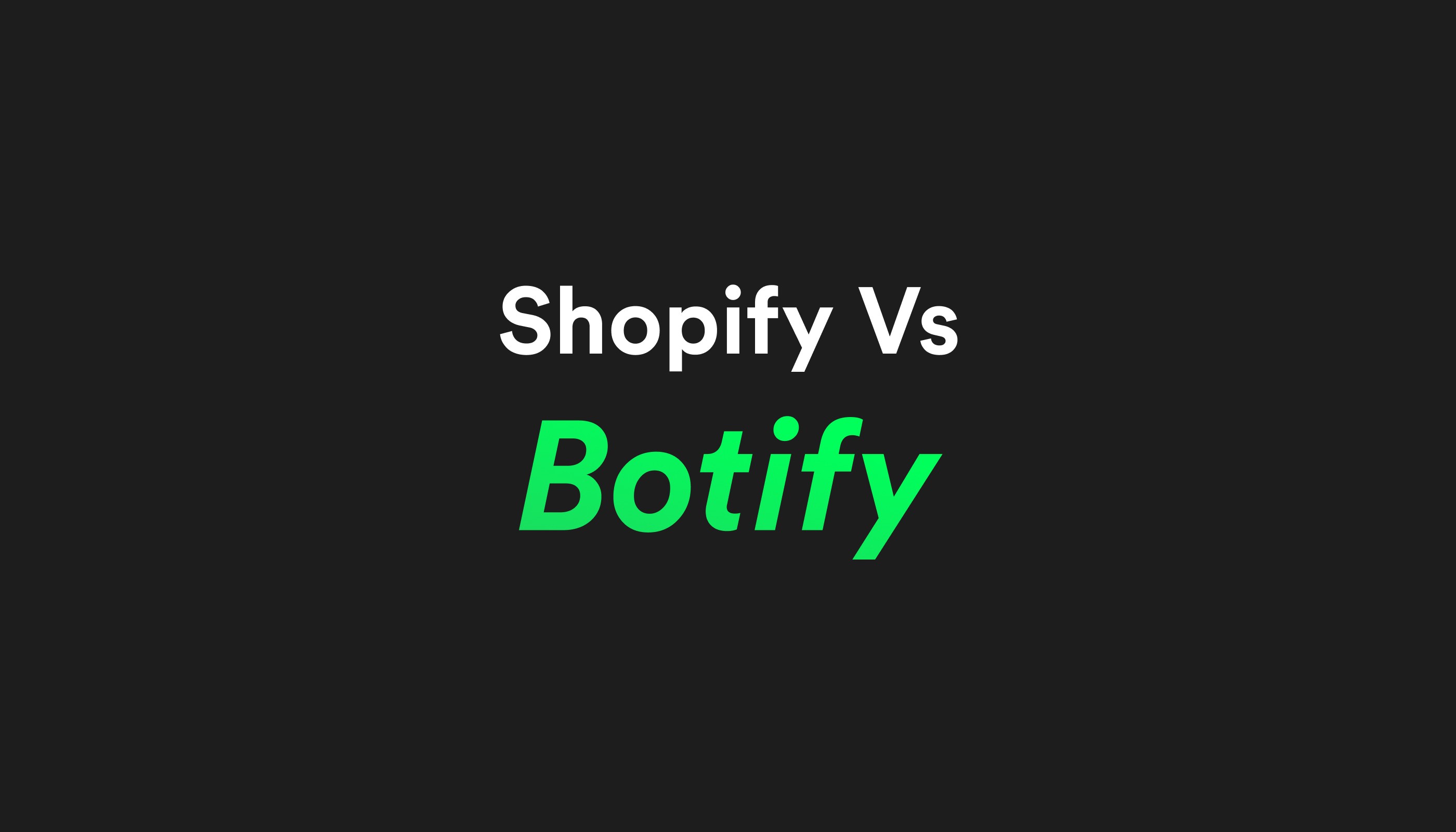 Shopify vs. Botify: E-Commerce & Crypto Automation