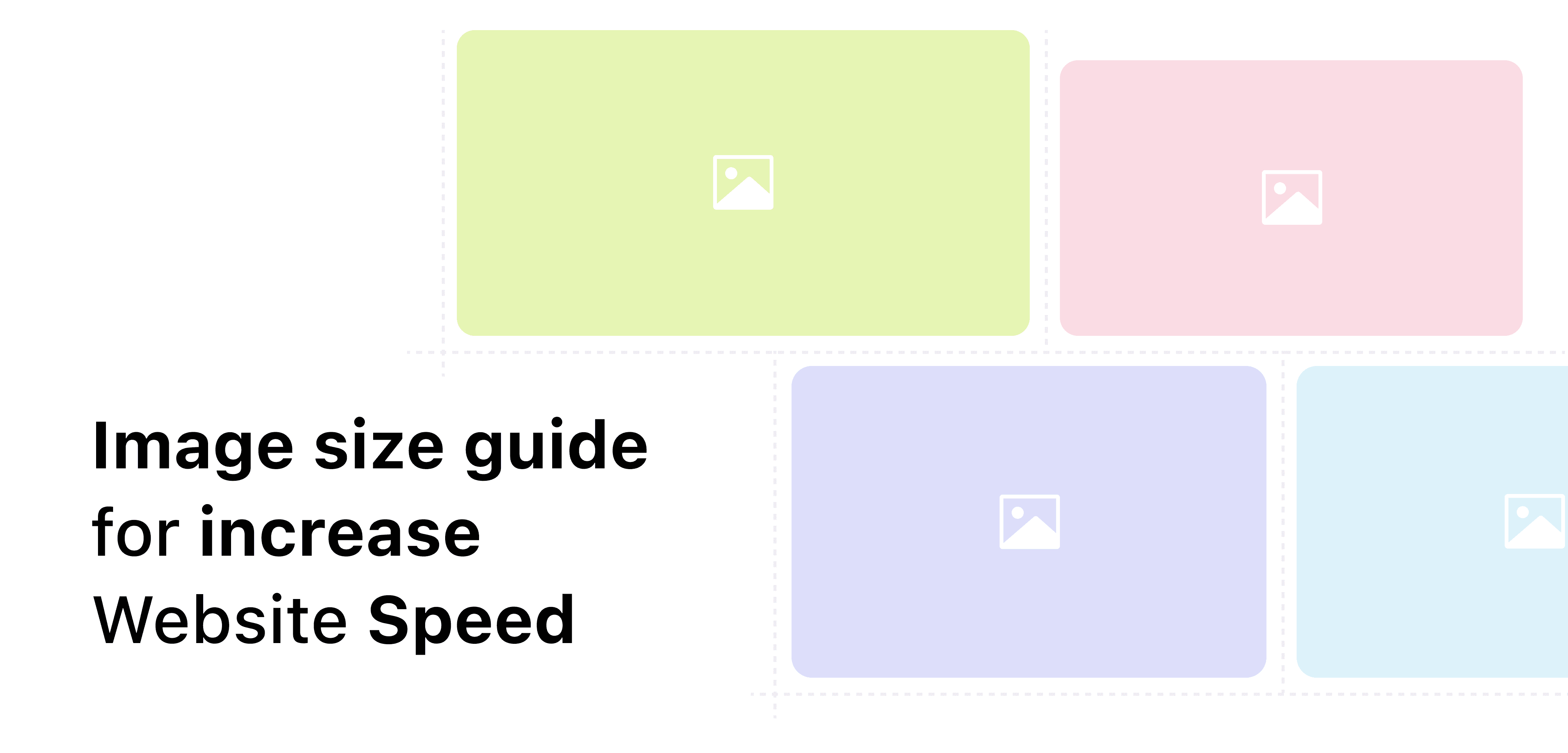 E-commerce website image size guide to increase website speed