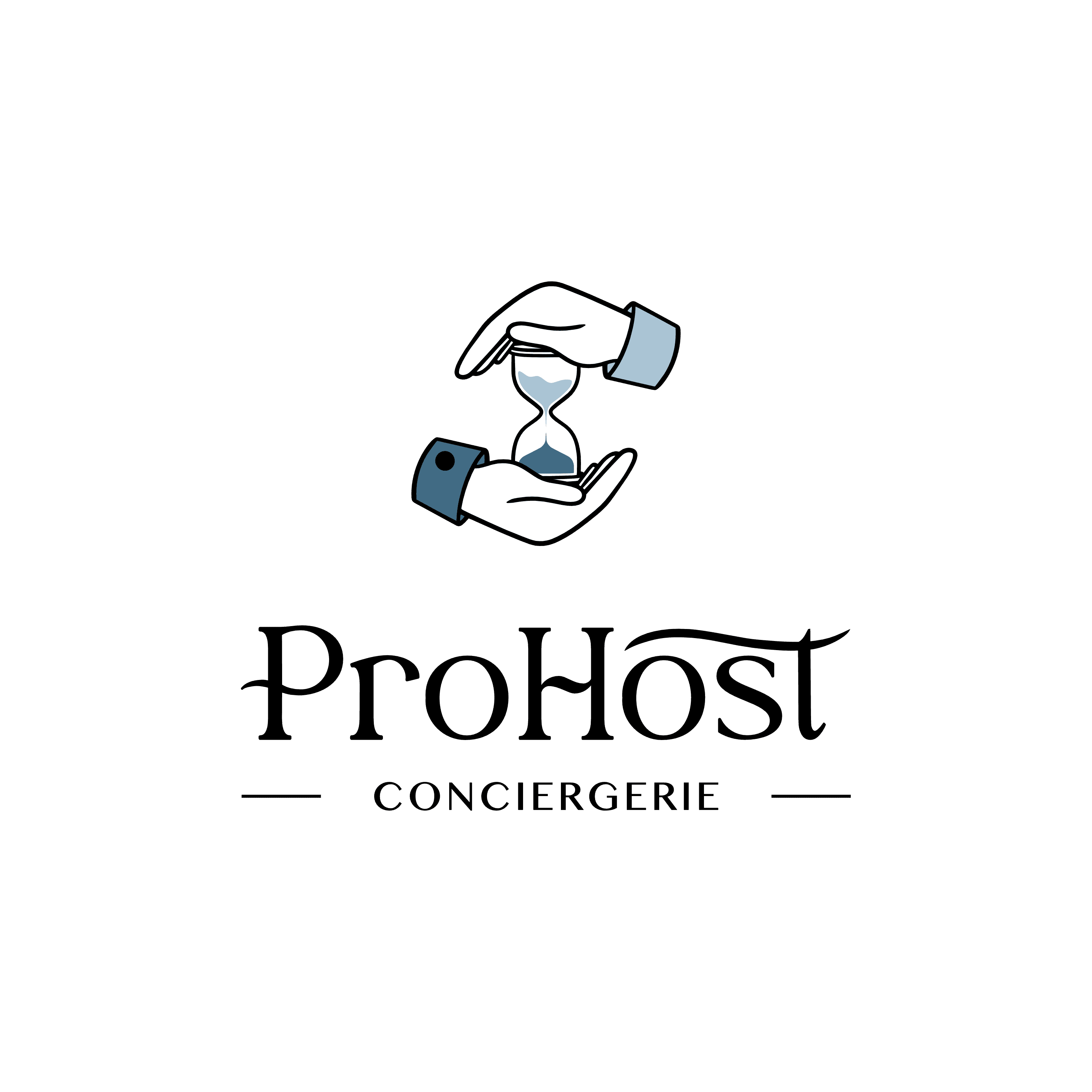 Logo prohost conciergerie gestion immobilière en location courte durée saône et loire