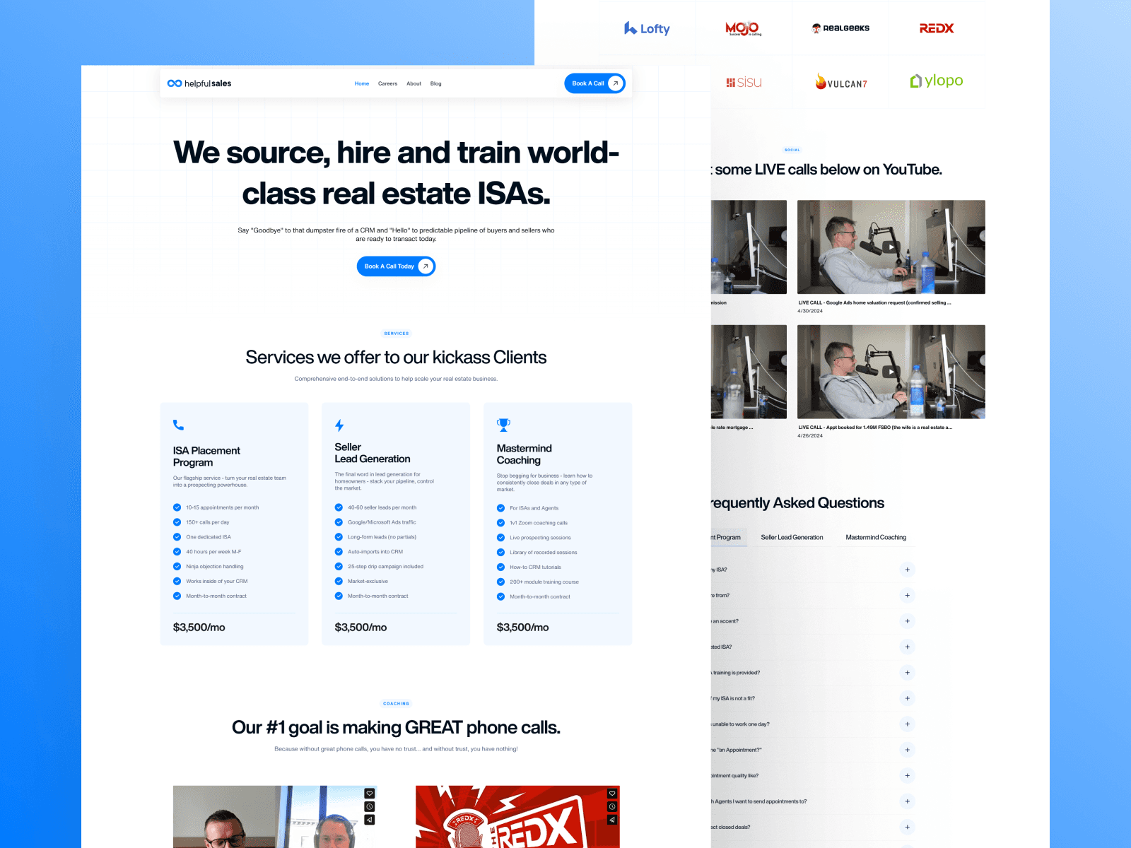 helpful sales-real estate appointment setter company
