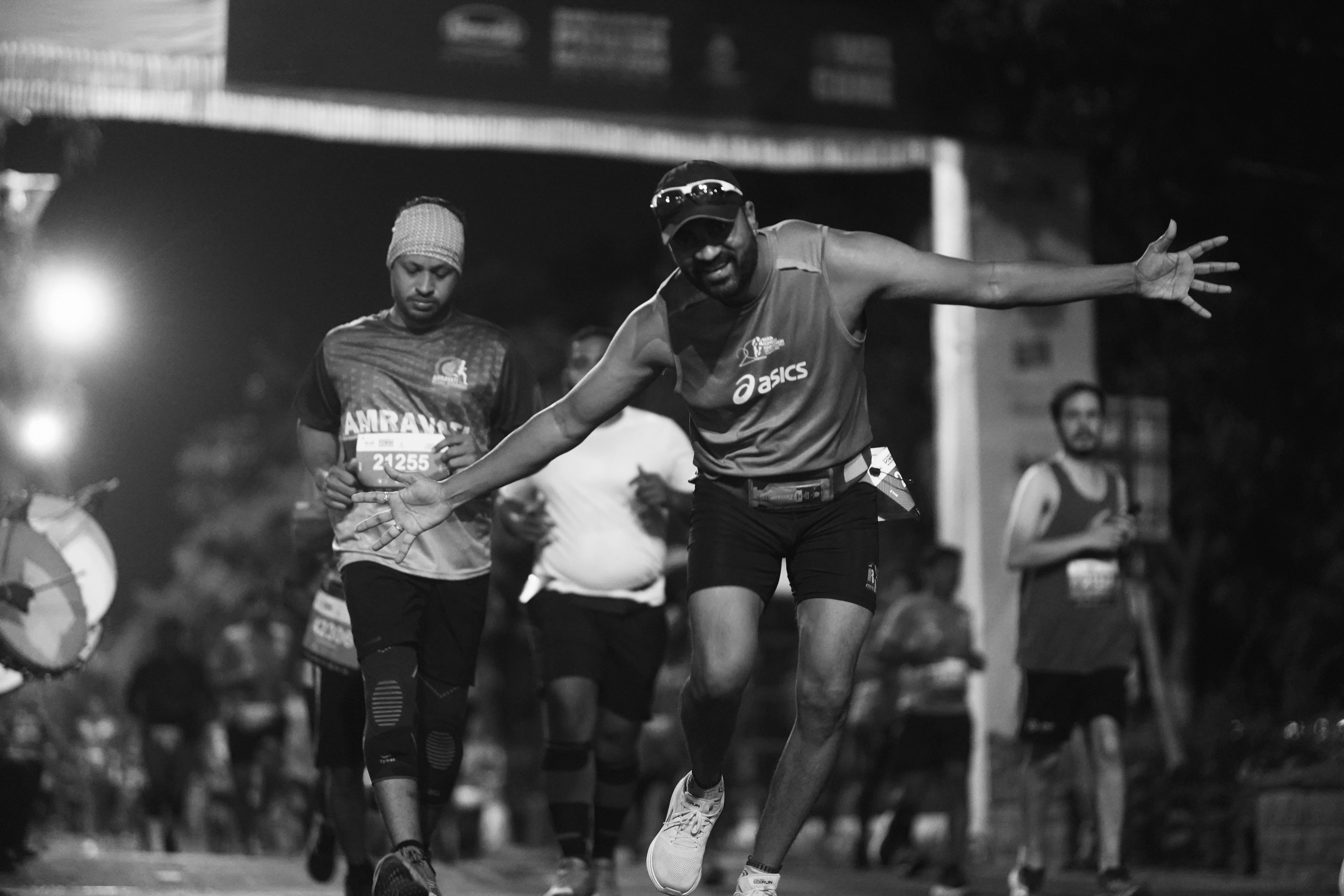Close-up of joshua tree branches against a clear sky.