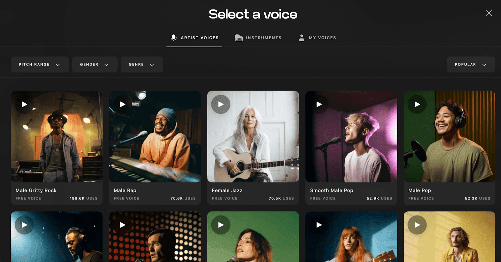 Kits AI open voice library