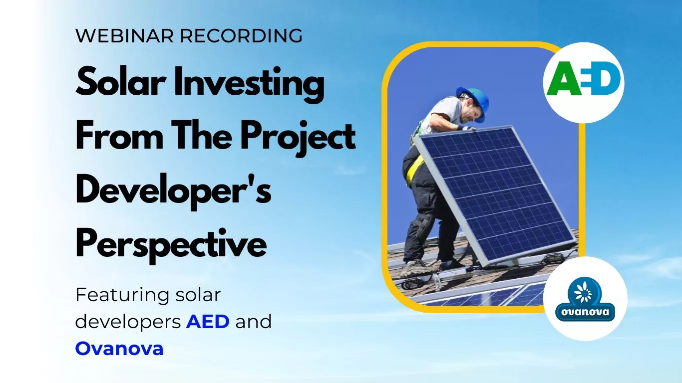 Solar Investing From The Project Developer’s Perspective