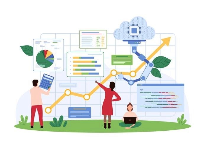 A visual representation of applications of stochastic analysis in financial markets.
