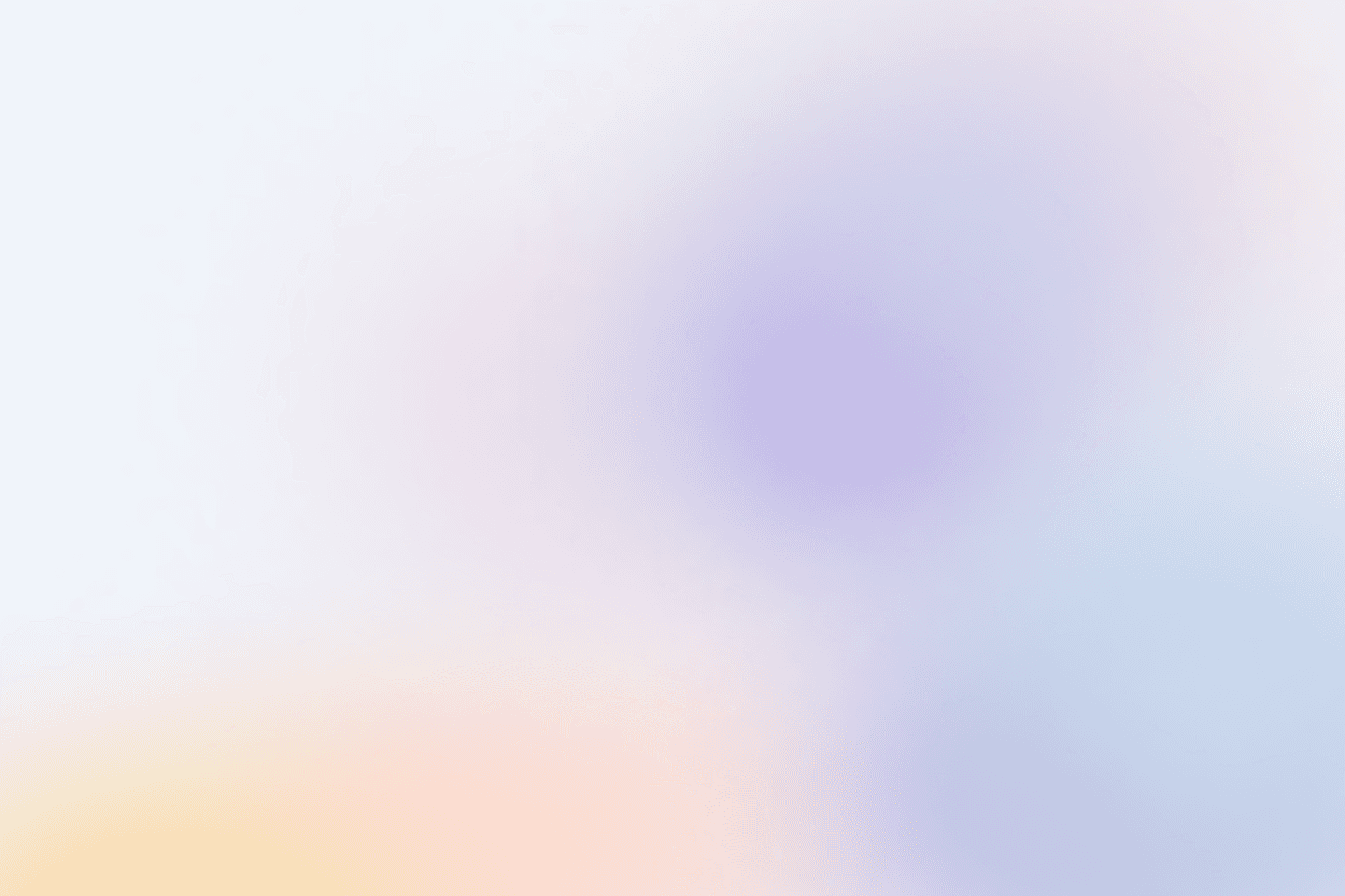 Gradient color background with orange and blue color blobs meeting together in the centre