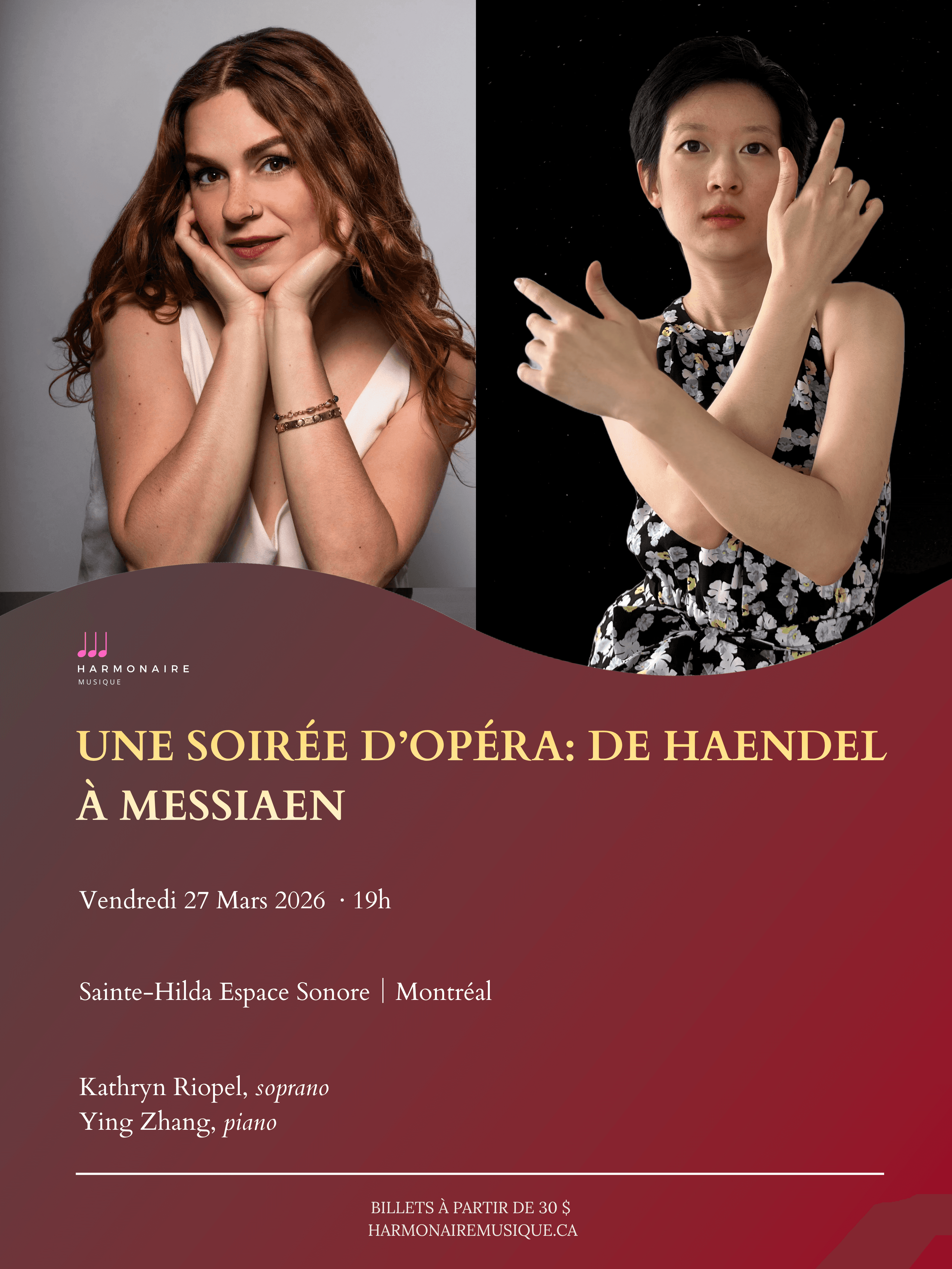 Harmonaire Musique Ying Zhang and Kathryn Riopel