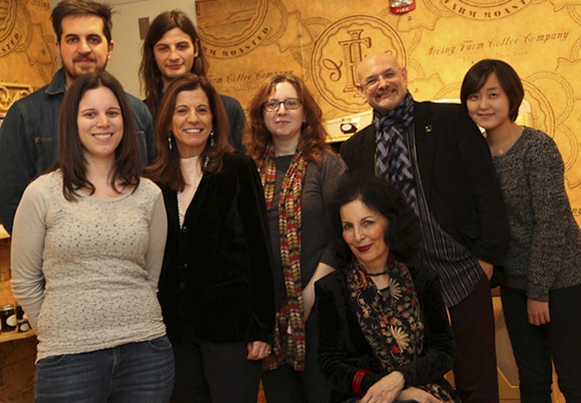 a group photo with students and teachers