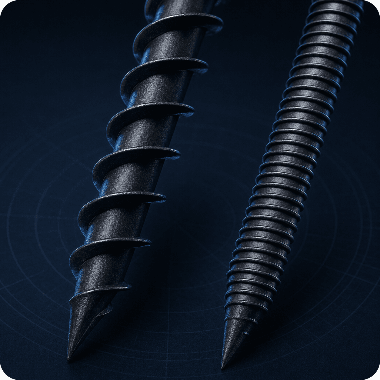 fine and coarse thread drywall screws