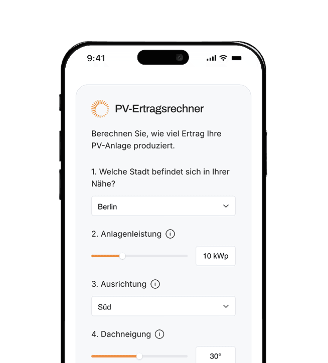 Ein Smartphone zeigt ein Formular mit verschiedenen Feldern für Benutzereingaben.