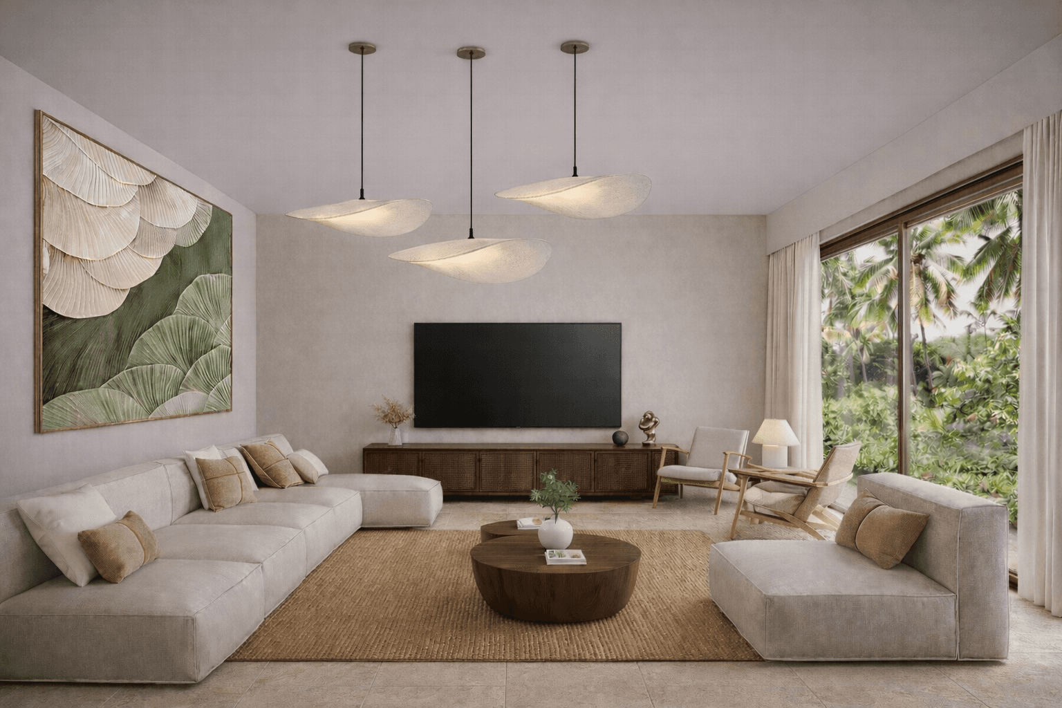 Living Room Prague Villas Canggu Bali