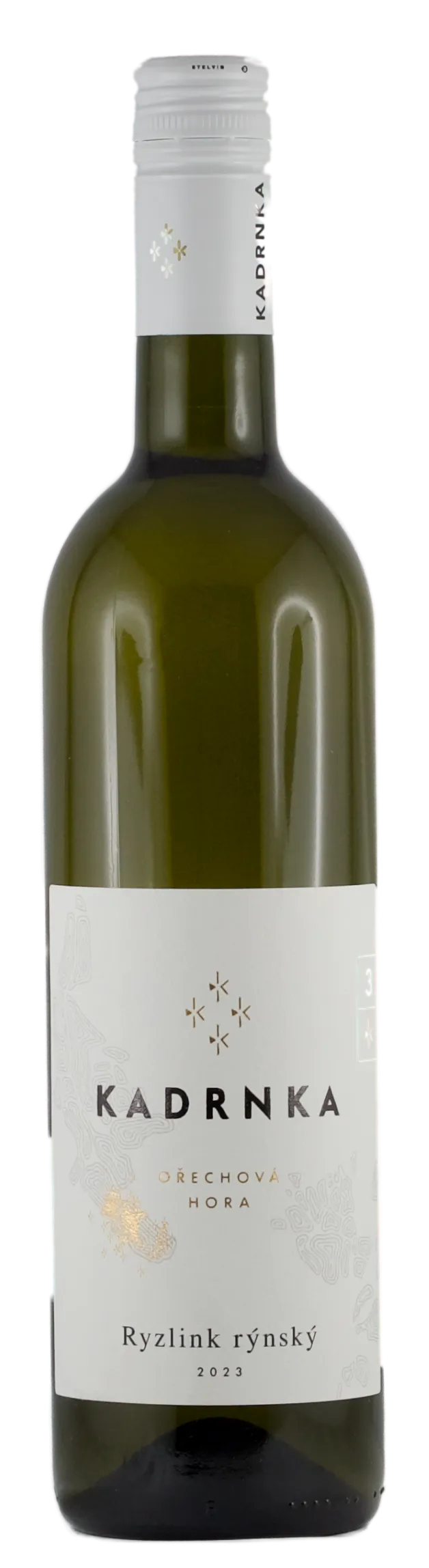 Ryzlink Rýnský Kadrnka K3 2023, bosecco pod špuntem