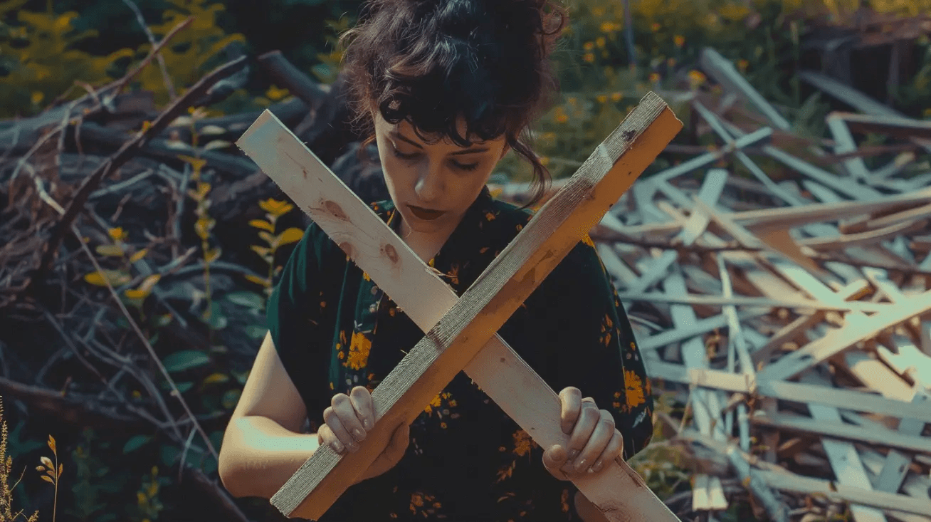 creating-an-x-with-wood