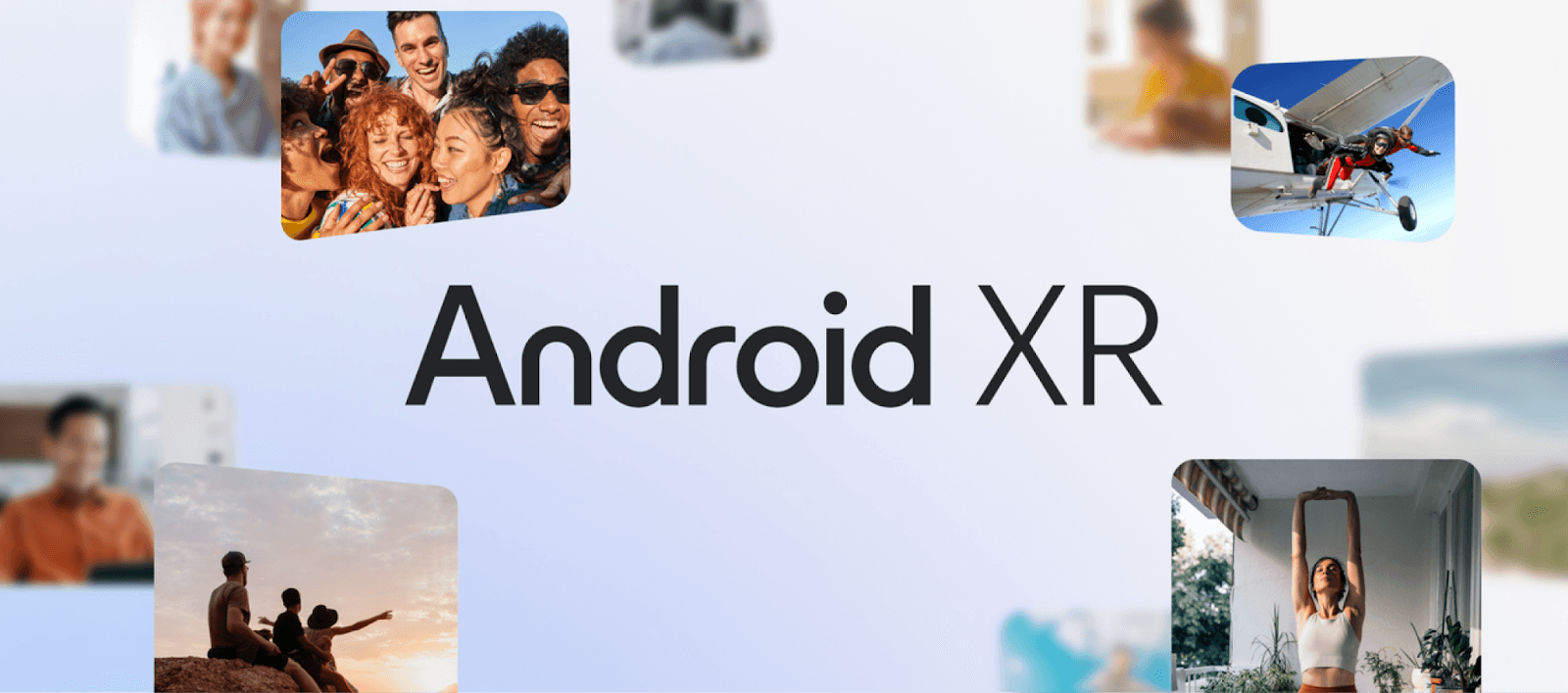 Android XR logo surrounded by diverse lifestyle images, featured in the article 'Best VR Companies of 2025.' This image highlights Android’s contributions to AR, VR, and XR development, showcasing its role in advancing extended reality technology. The article explores leading companies driving innovation in AR, VR, and XR development, emphasizing Android XR's platform as a pivotal tool for creating immersive virtual and augmented reality experiences. With its versatility and cutting-edge solutions, Android XR represents the future of AR, VR, and XR technology, transforming how people interact with virtual environments for entertainment, education, and professional use.