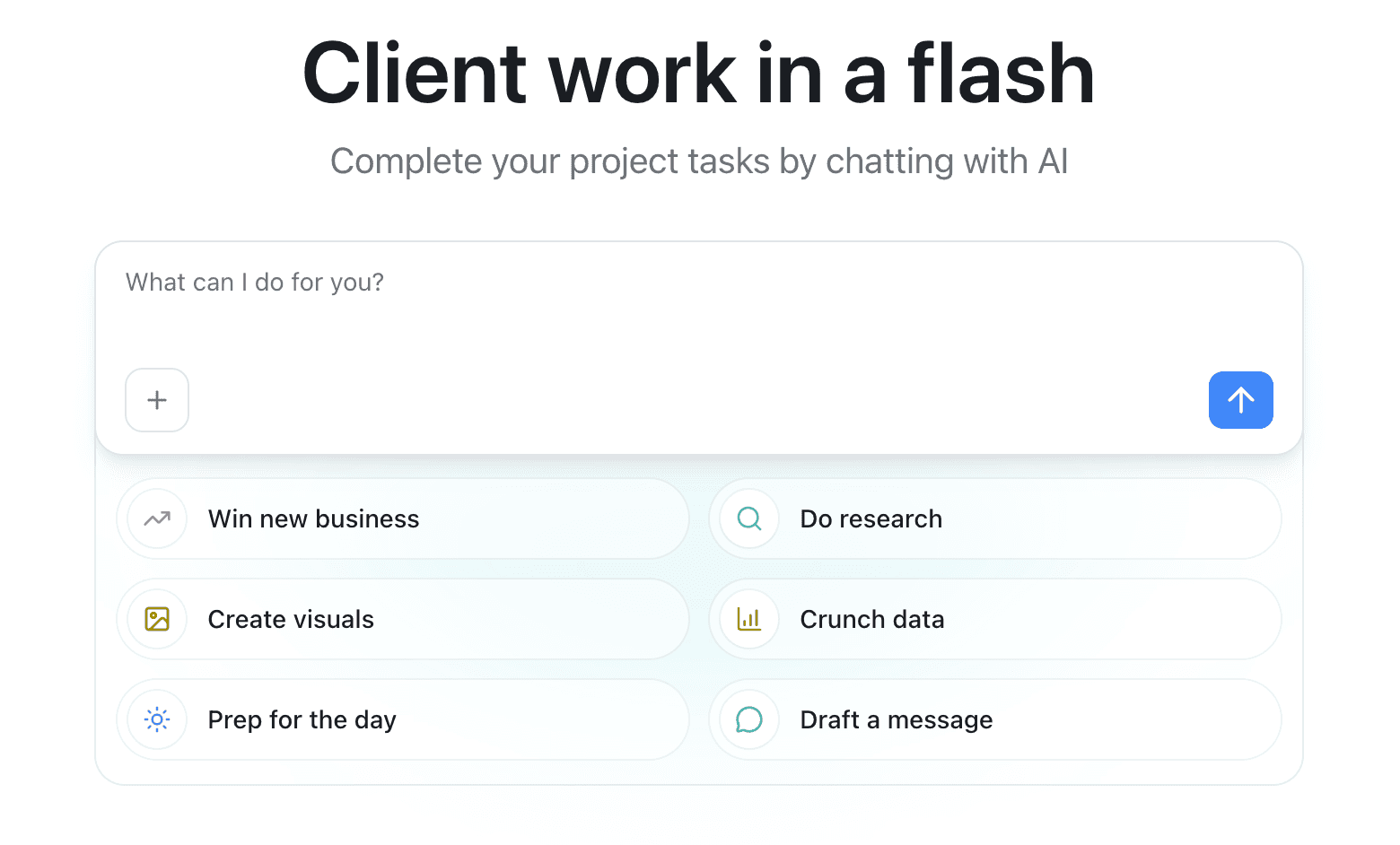 Radiant AI app suggesting next steps and instant actions beyond note-taking.