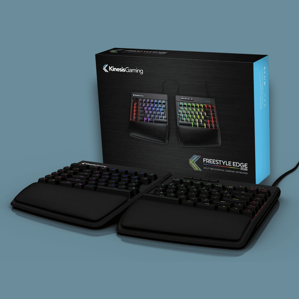 KINESIS Gaming Freestyle Edge RGB Split Mechanical Keyboard