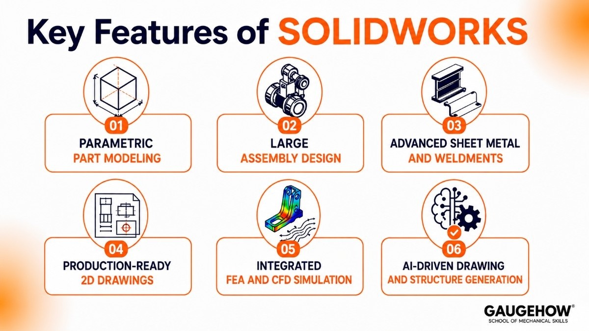 Key Features of solidworks