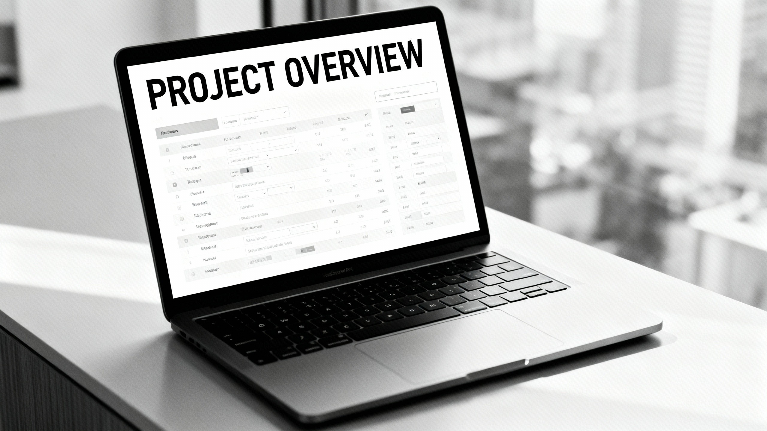 Implementation Details on laptop screen
