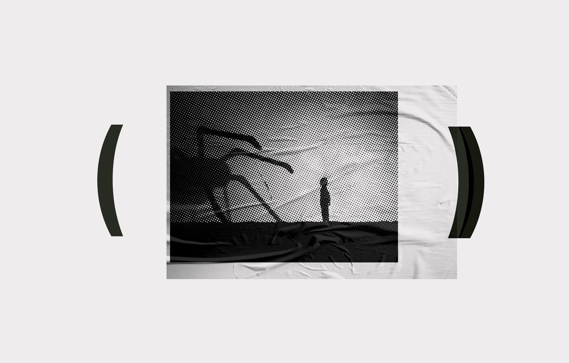 Una secuencia de imagenes que tratan de simbolizar escenar conceptuales de miedo.