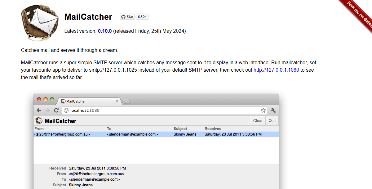 Mailcatcher - Inbox Delivery