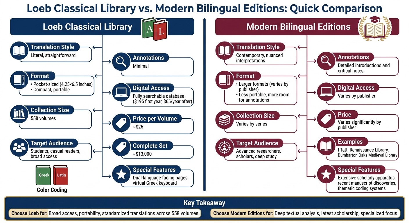 Loeb Classical Library vs Modern Bilingual Editions Comparison