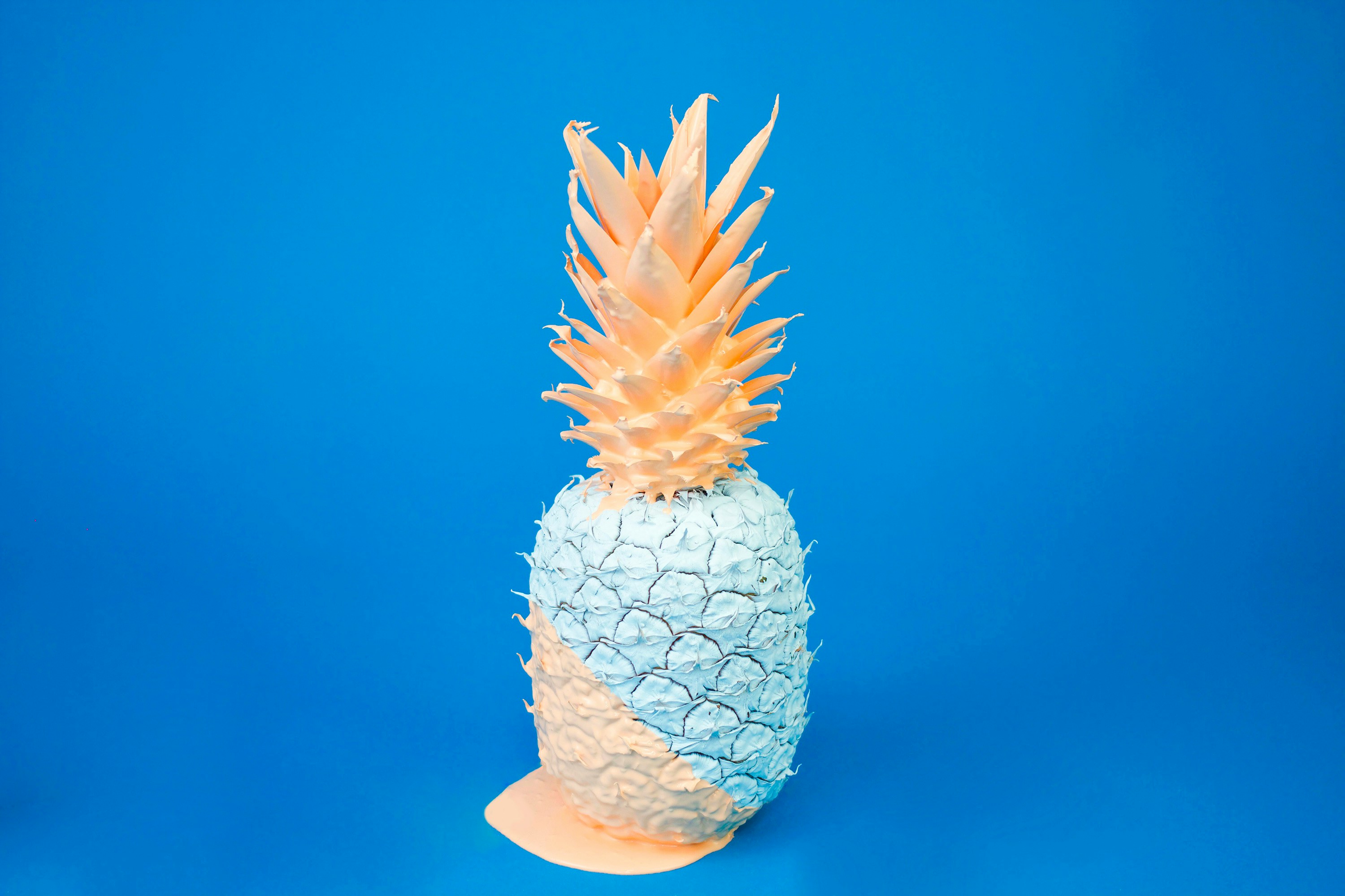 Blue chemical Solution beaker