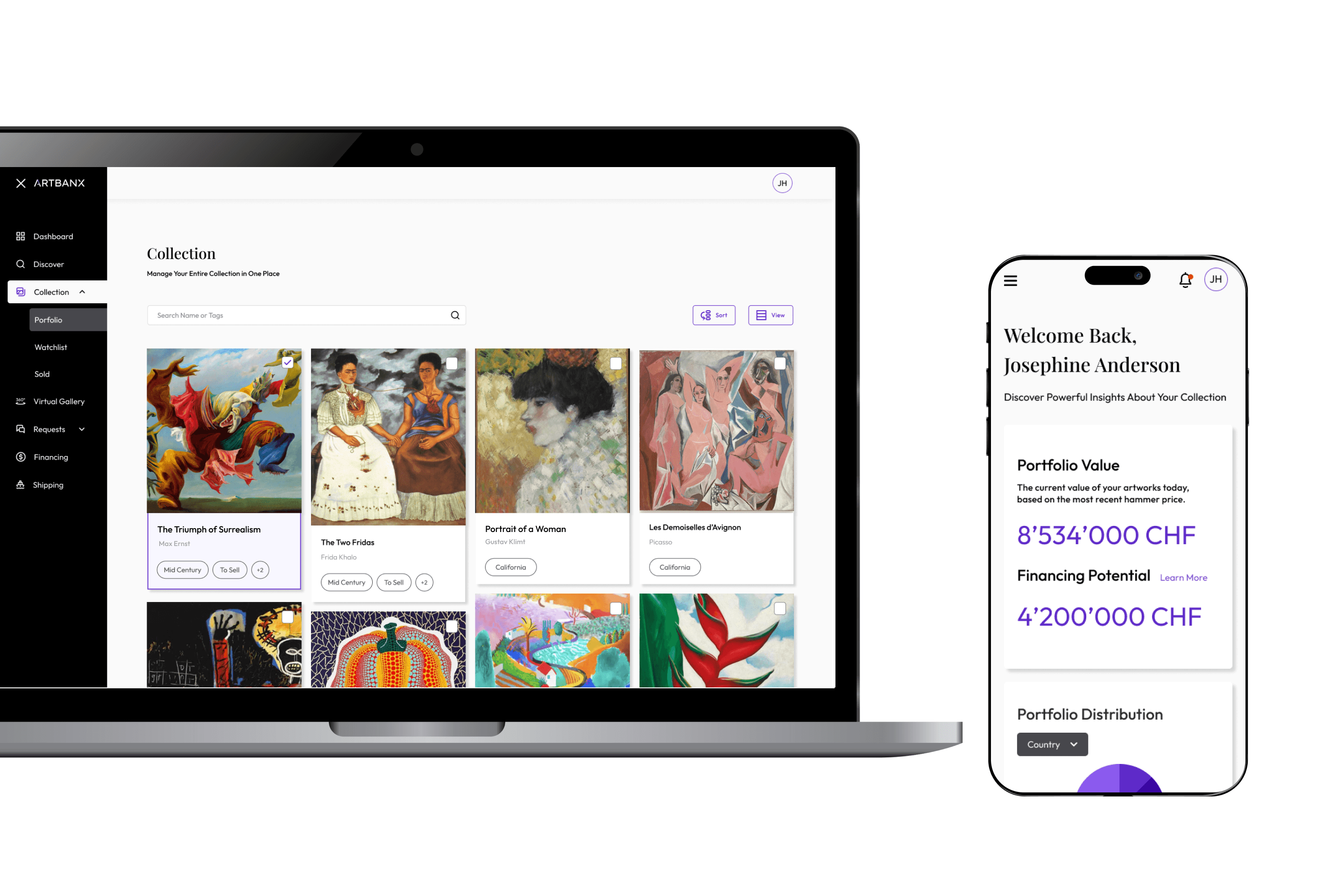 A mockup for a Macbook place on a table for a hair salon website