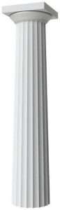 Round Tapered Fluted Greek Doric Columns