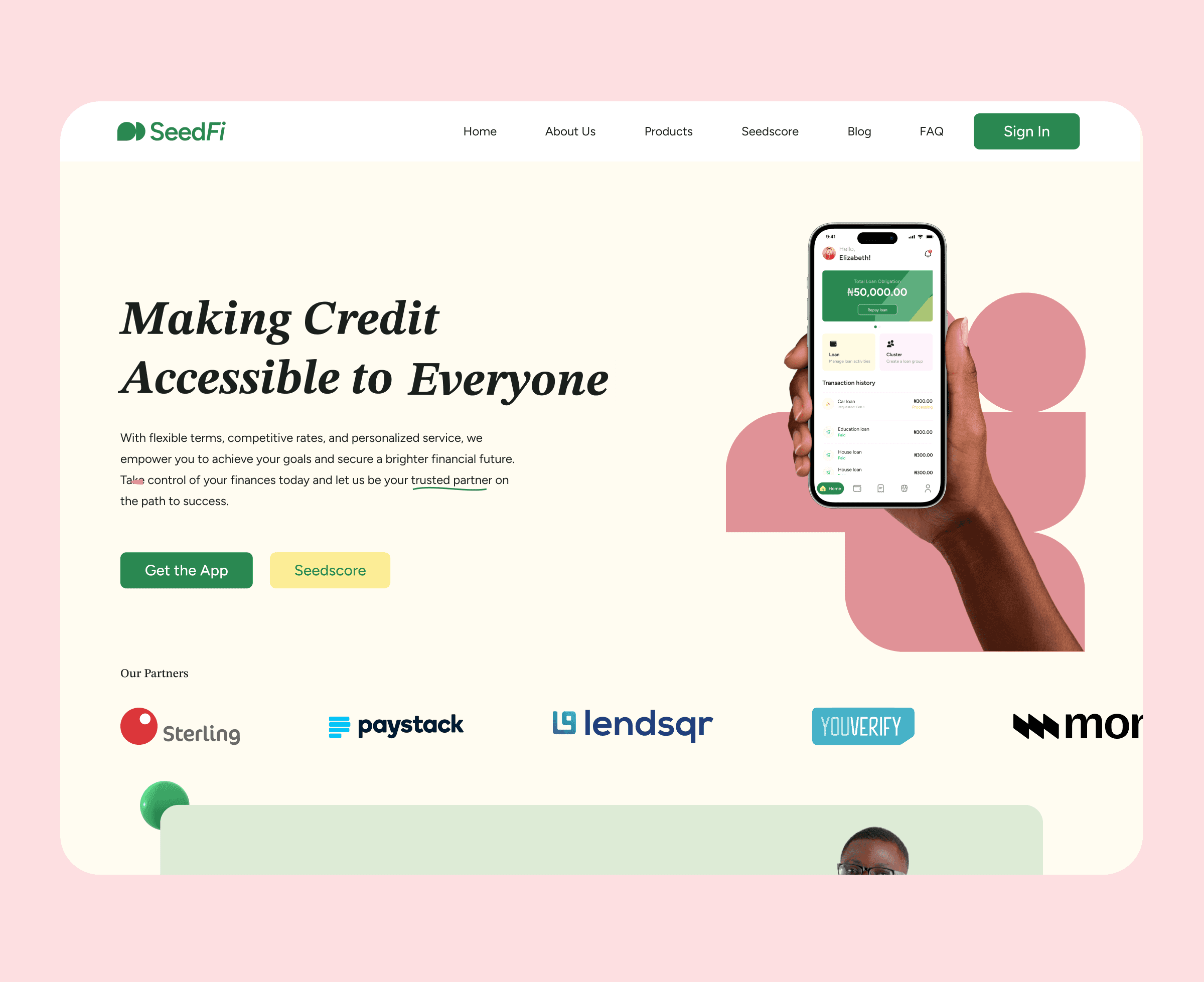 SeedFi website