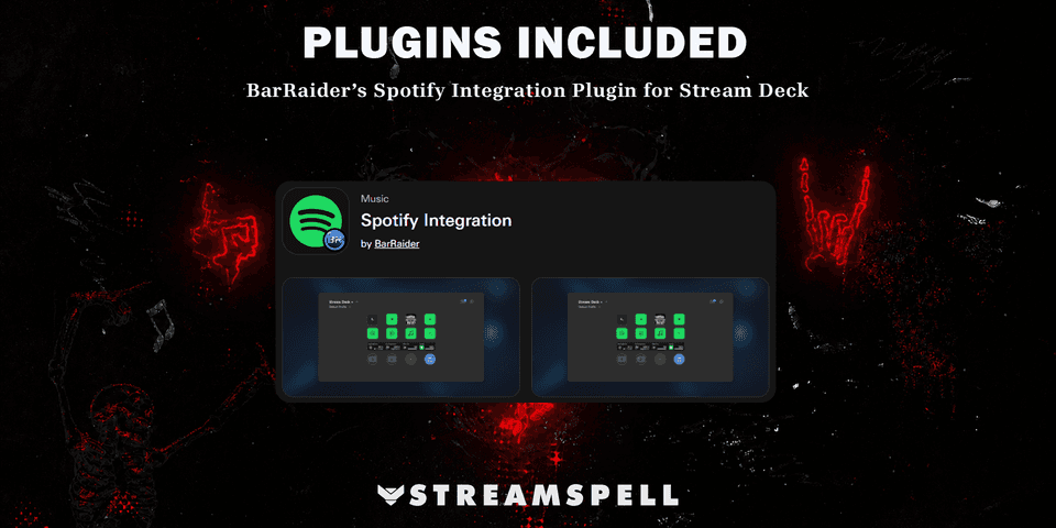 The Rock n’ Roll profile requires Spotify Integration by BarRaider — official product preview