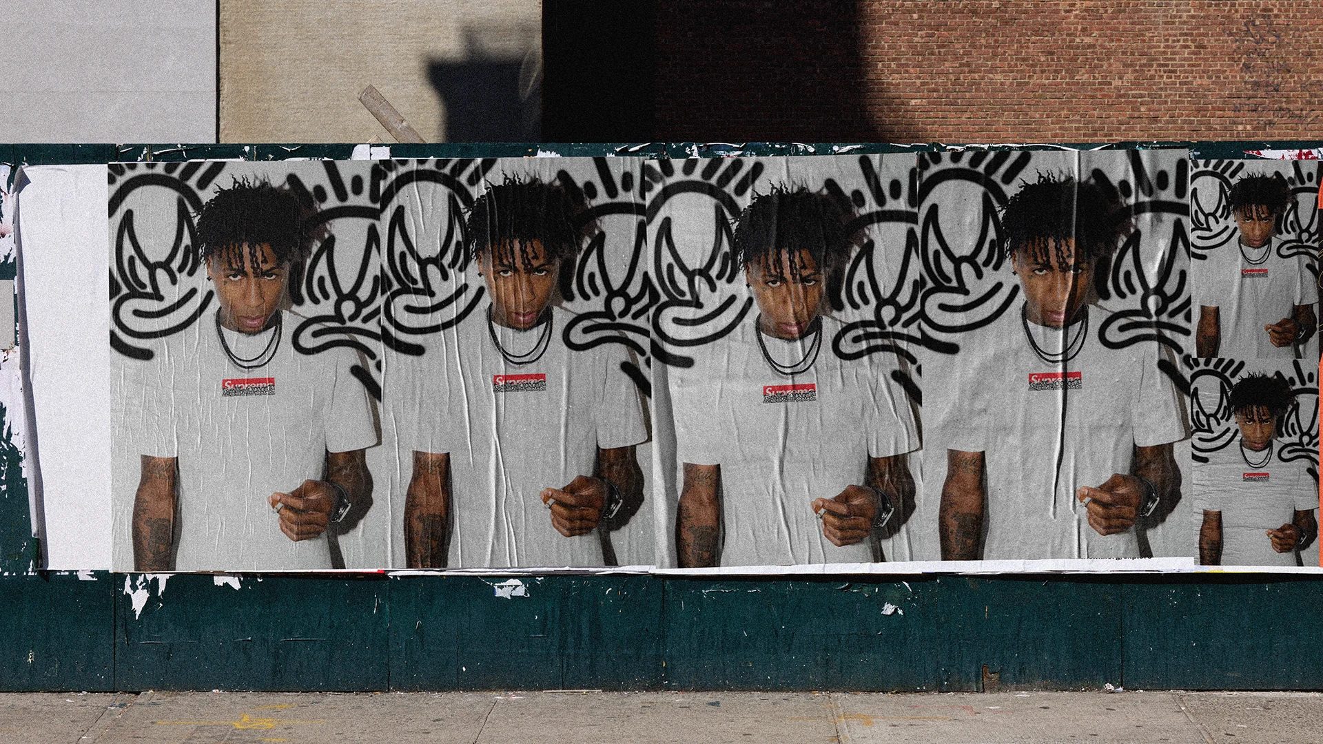 Supreme X Olaolu Slawn Advertising Poster featuring NBA Youngboy