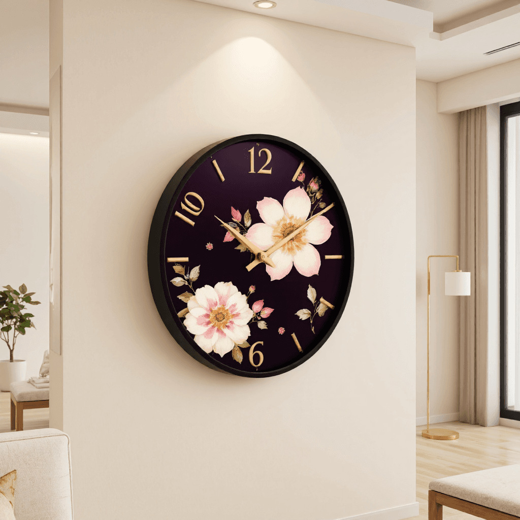 product photography of decorative wall clock