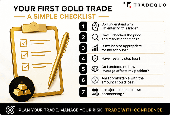 Checklist for First Gold Trade