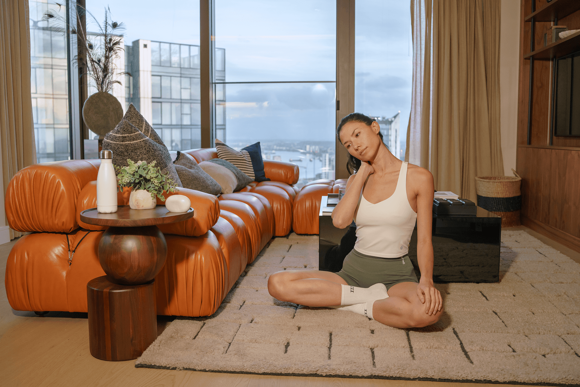 man walking on track field