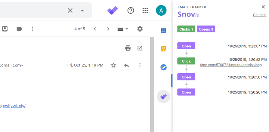 Snov.io Email Tracking