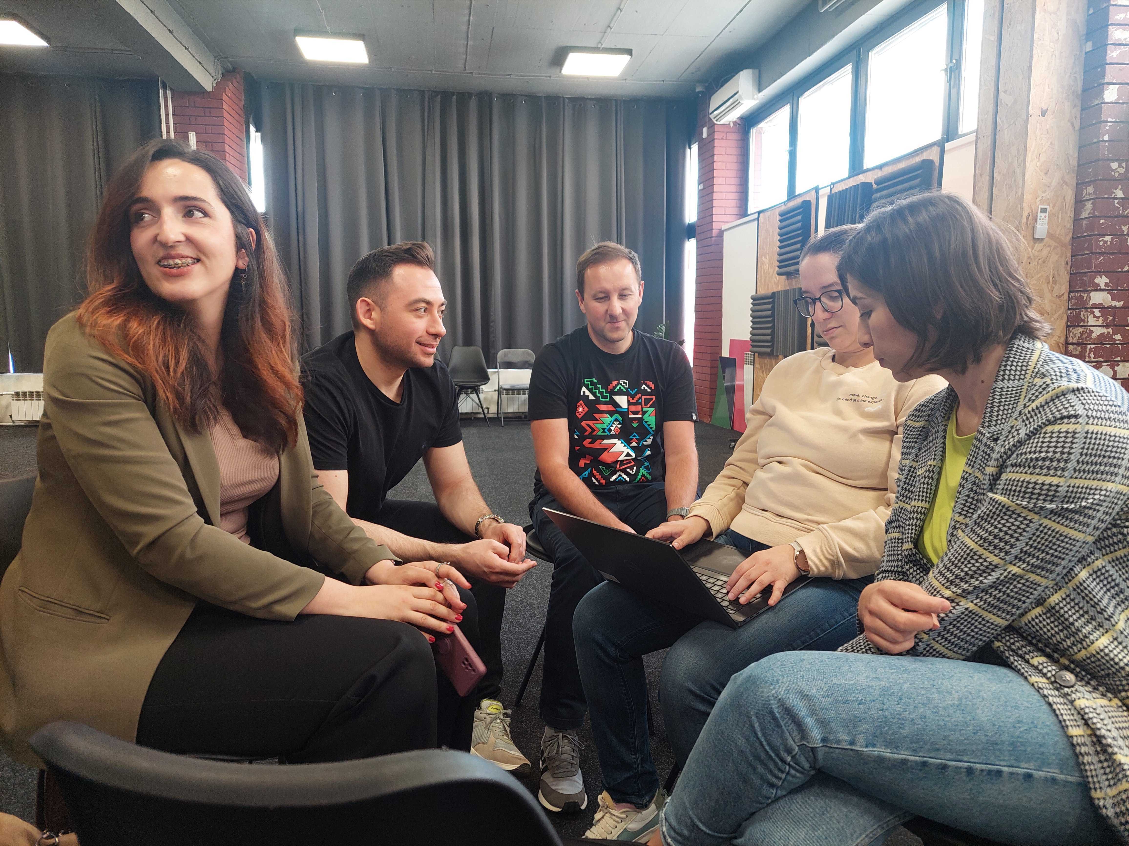 Klika Leadership Academy participants during leadership development training