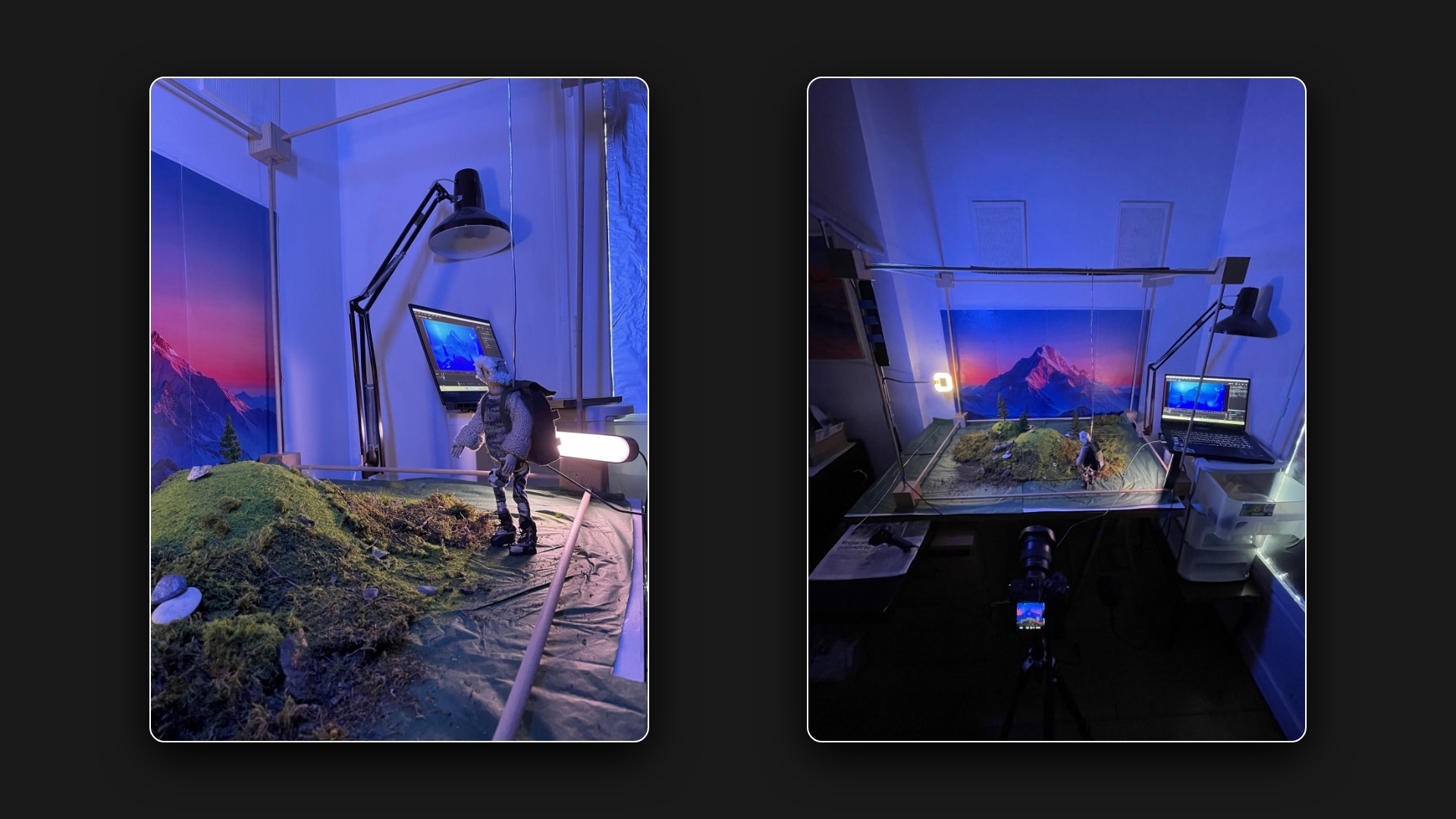 Plateau de tournage du projet
