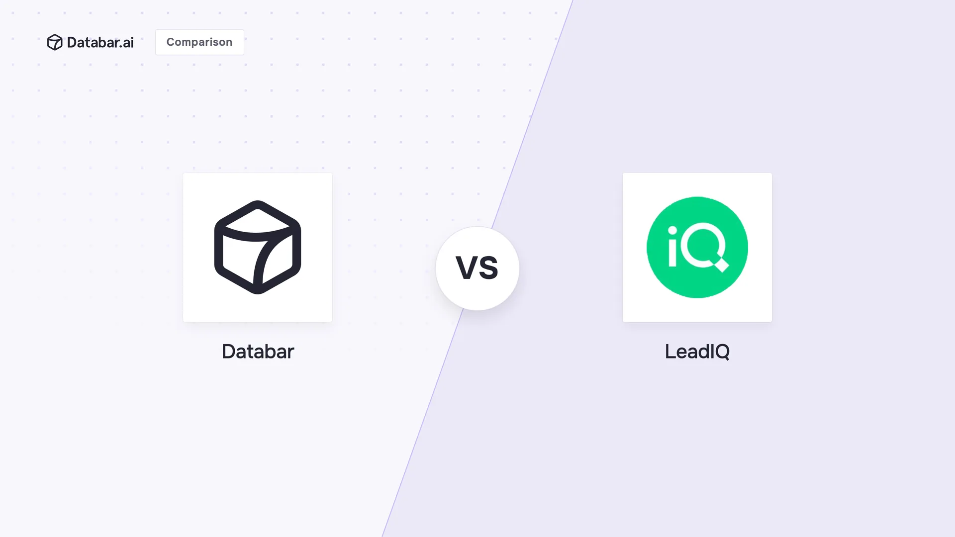 Databar vs LeadIQ comparison