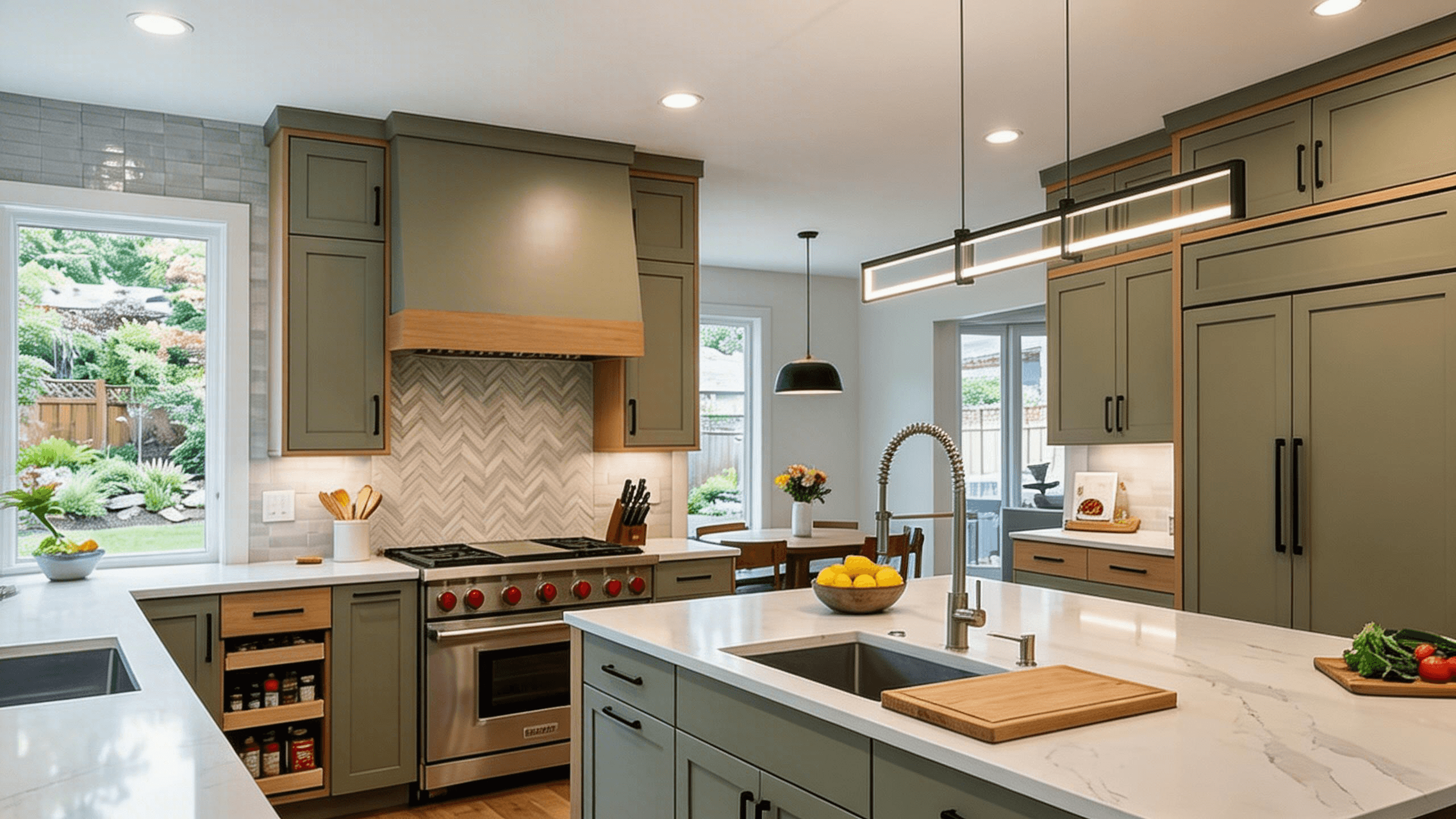 kitchen with central island 1