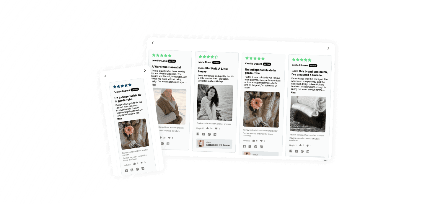 review widget carousel theme