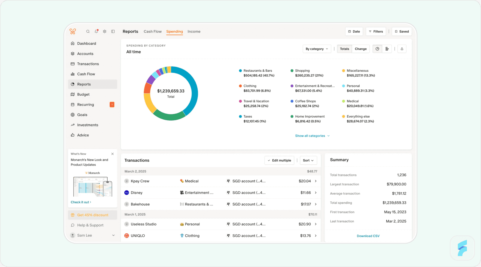 Dashboard & Account Overview