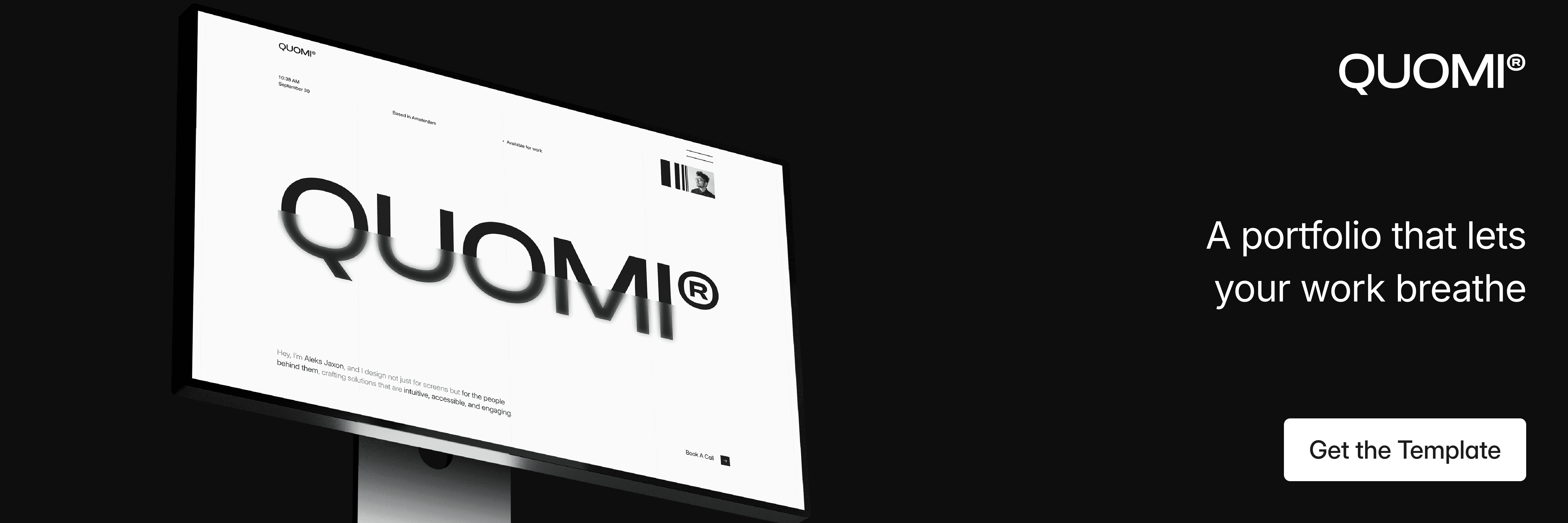 A portfolio that lets your work breathe