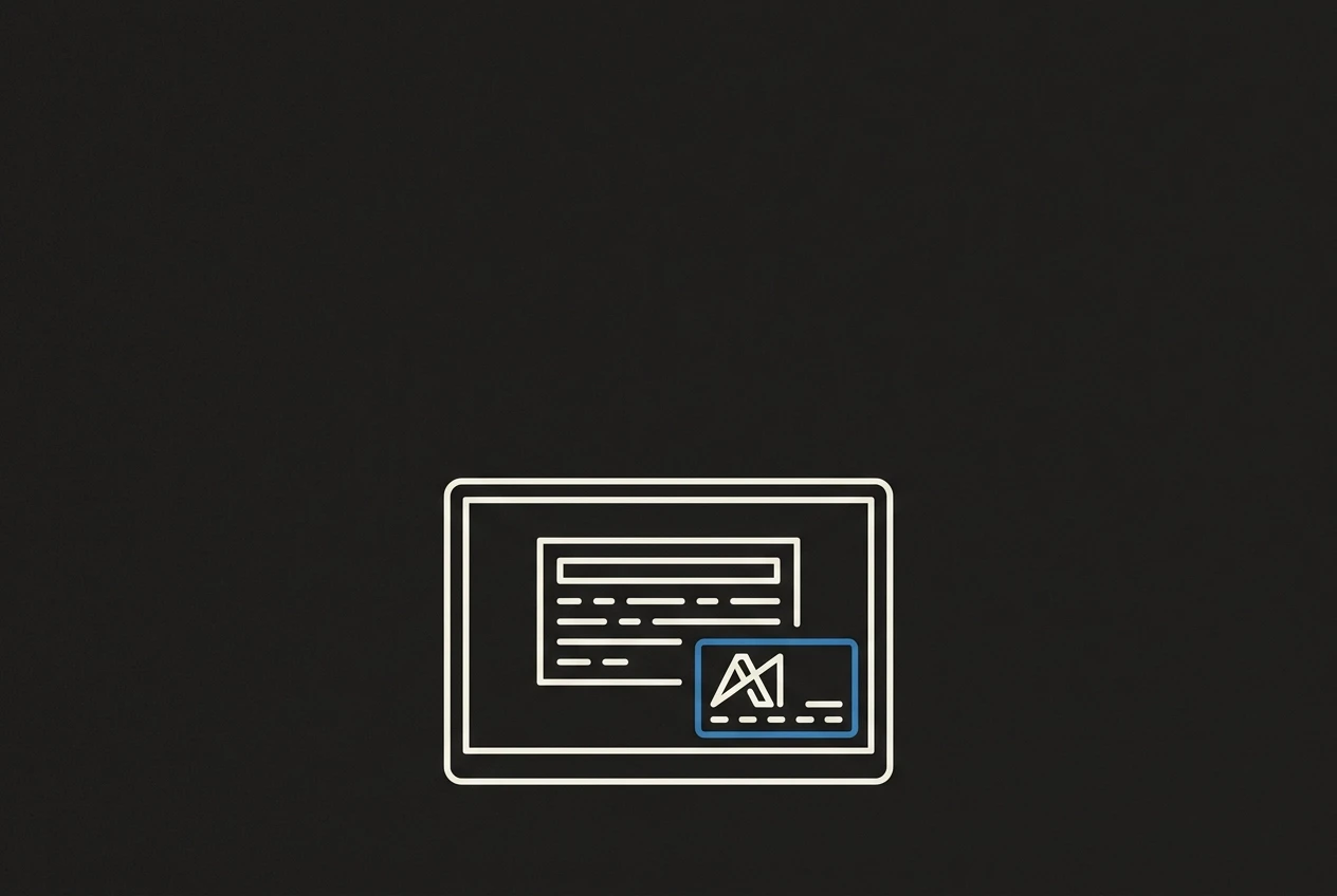 Professional header image for educational tutorial: Wat Artikel 50 van de EU AI Act van je advertenties vraagt