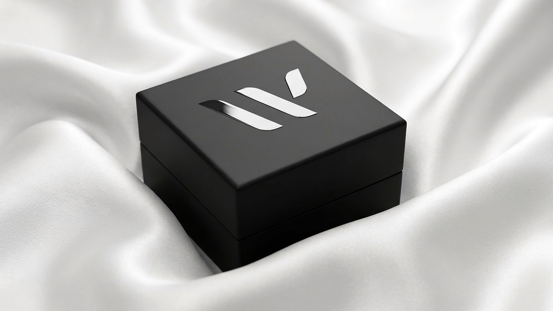 Opal Wild luxury packaging mock up showing the logo mark embossed on the lid