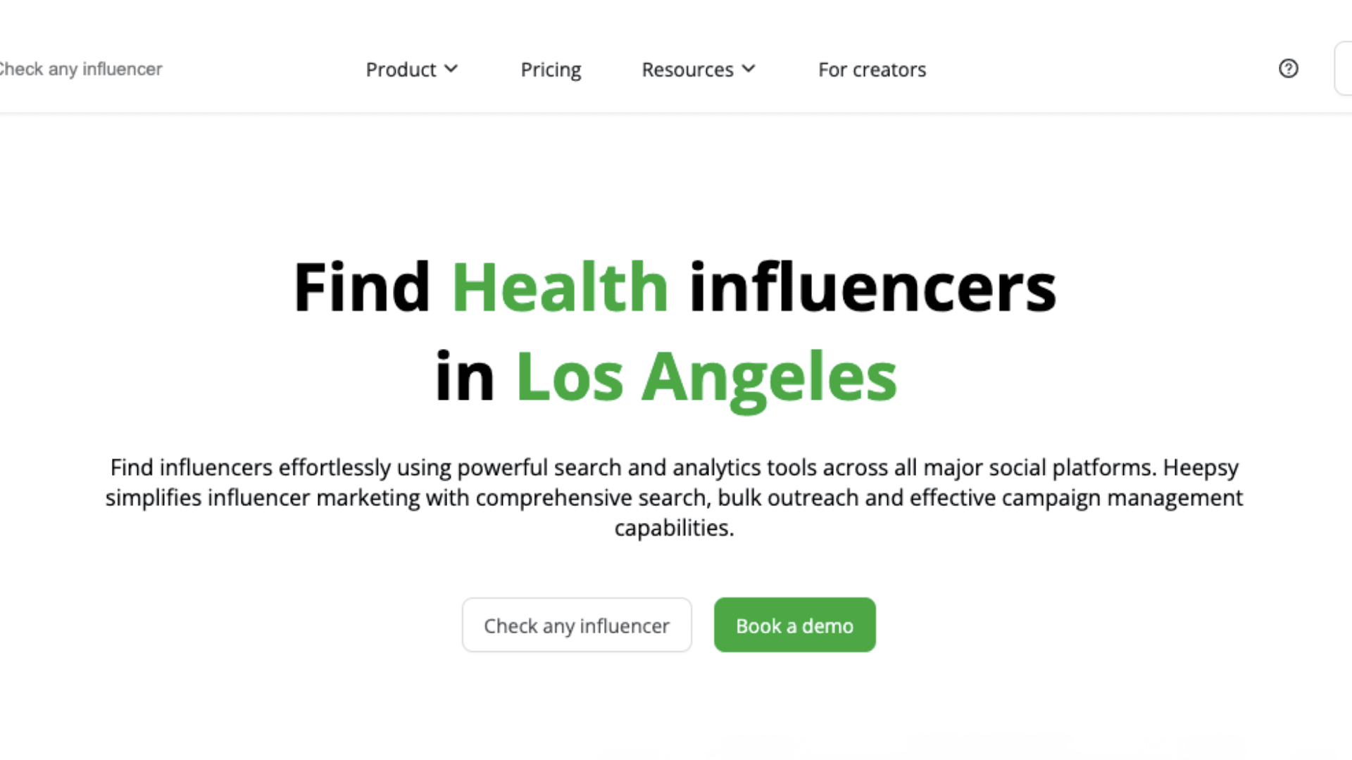 Heepsy - micro influencer marketing platform