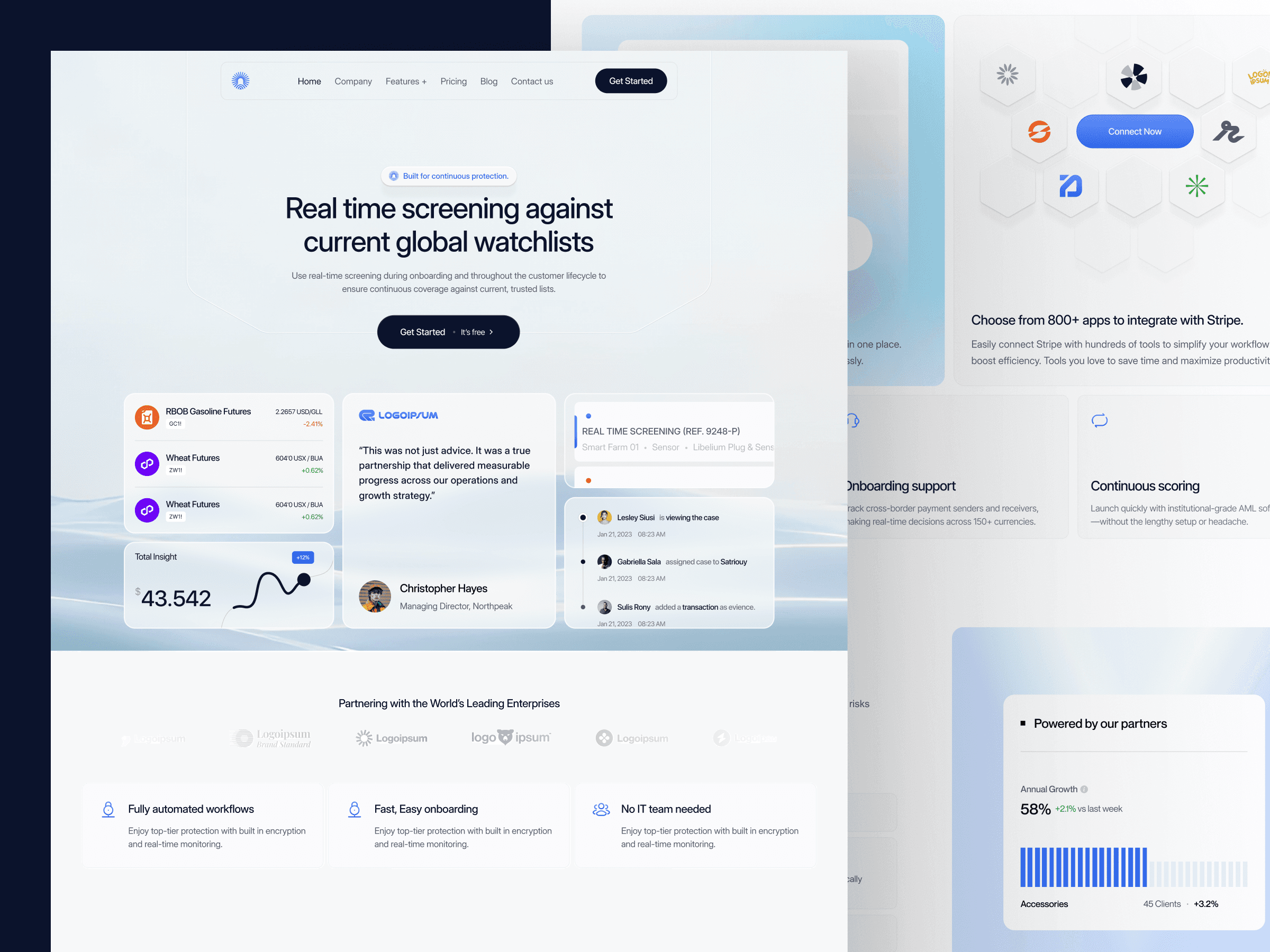 webflow startup template